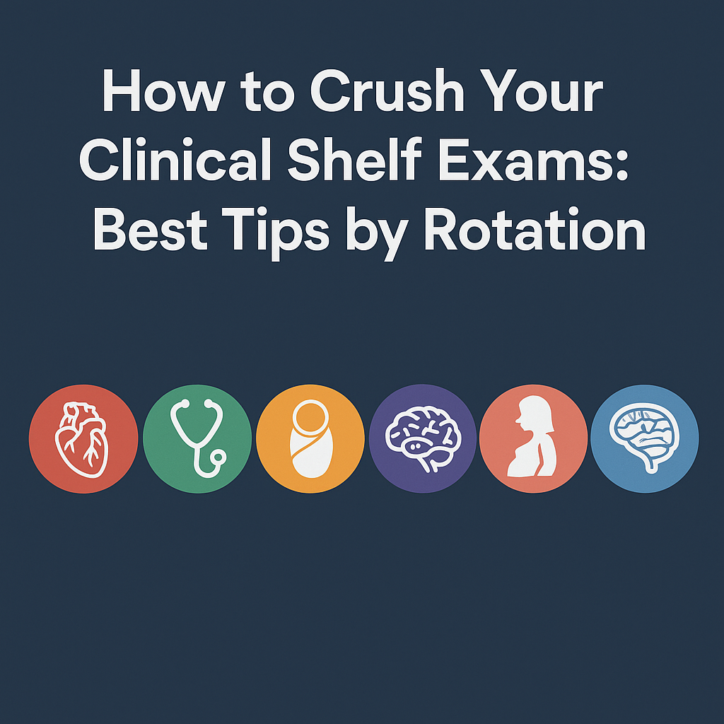 🩺 How to Crush Your Clinical Shelf Exams: Best Tips by Rotation (2025 Guide) - MedScoreMax