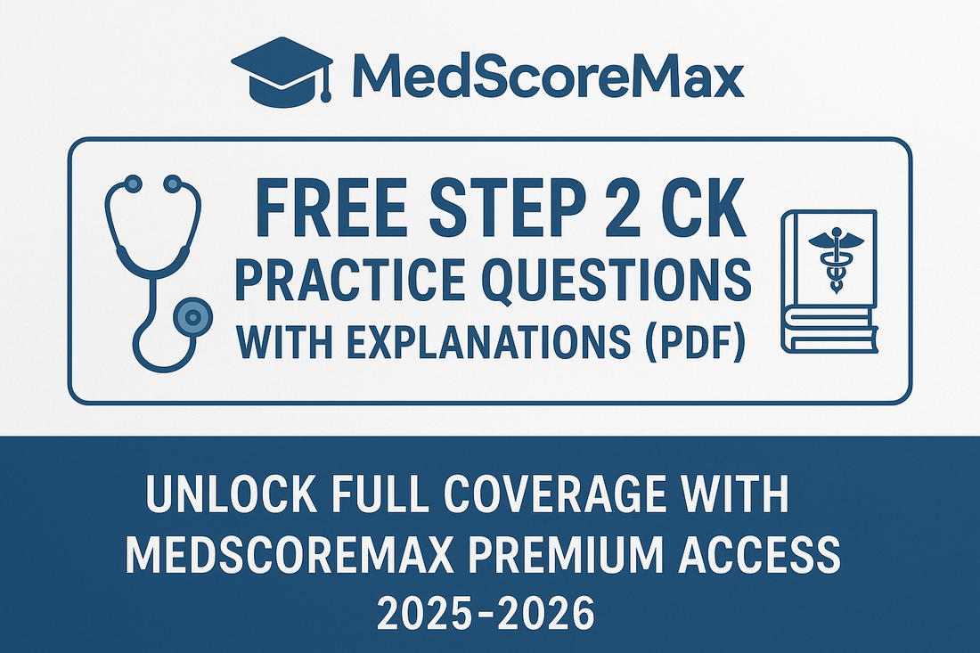 🧠 Step 2 CK Practice Questions with Explanations (Free PDF) — Full Coverage 2025–2026