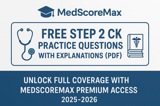 🧠 Step 2 CK Practice Questions with Explanations (Free PDF) — Full Coverage 2025–2026