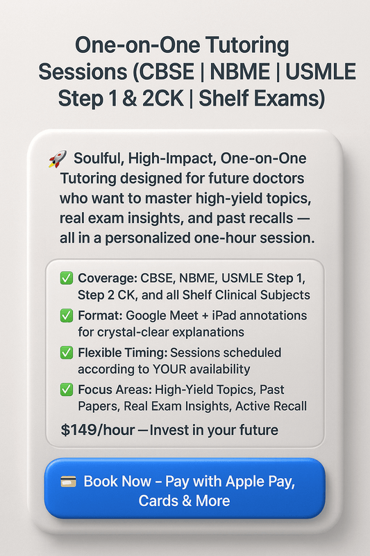 Personalized Medical Exam Tutoring | USMLE Step 1 & 2 CK | CBSE | NBME | Shelf Exams