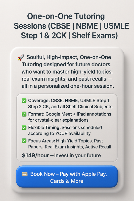 Personalized Medical Exam Tutoring | USMLE Step 1 & 2 CK | CBSE | NBME | Shelf Exams